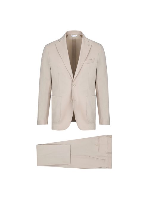 Abito slim twill misto cotone stretch beige MANUEL RITZ | A3728263123/23